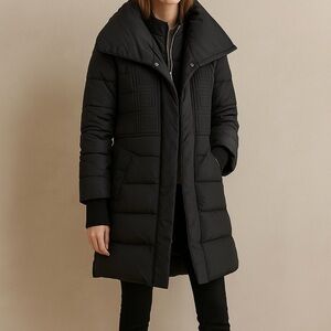 Versace Collection Black Puffer Down Jacket Size 48